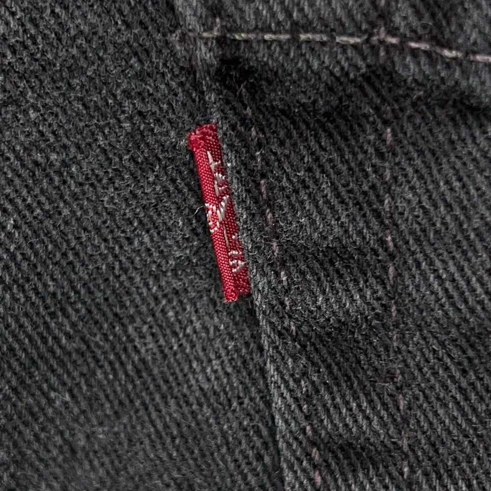Vintage Levi's 505 Jeans Men's 35x29 Black Fade Regular Fit Straight Grunge 2002